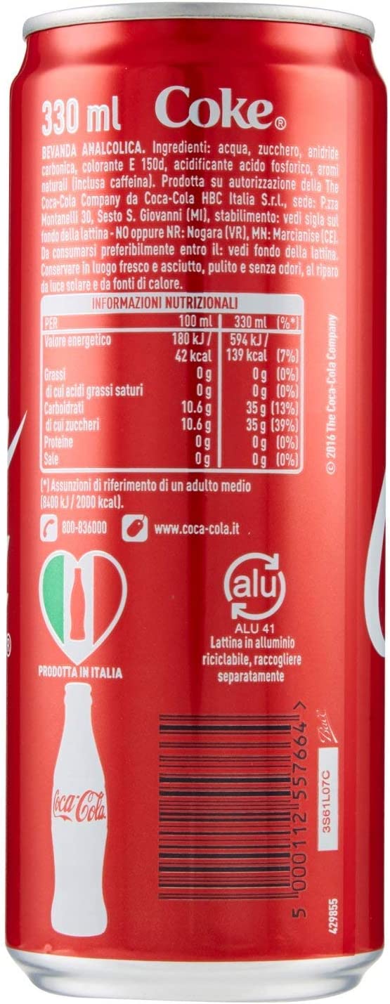 Coca Cola Bevanda Analcolica Frizzante 330 ml (Promozione Sales & Service) Pack Z