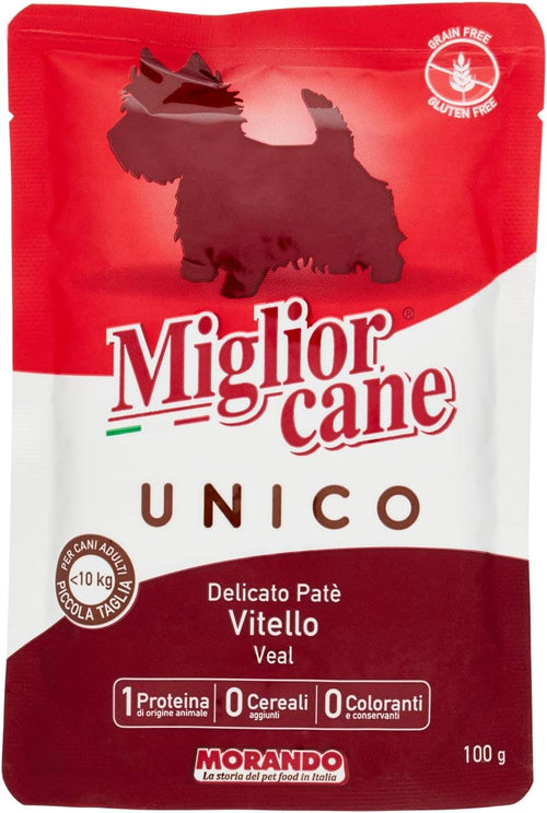 Migliorcane Cibo per Cani con Vitello, 48 x 100g