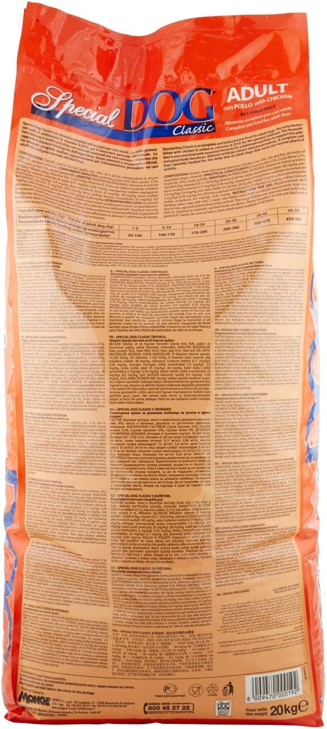 Monge Special Dog Crocchette - 20 kg