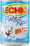 Lechat - Patã© Ricco, Con Tonno Al Naturale - 400 G - [confezione da 24]