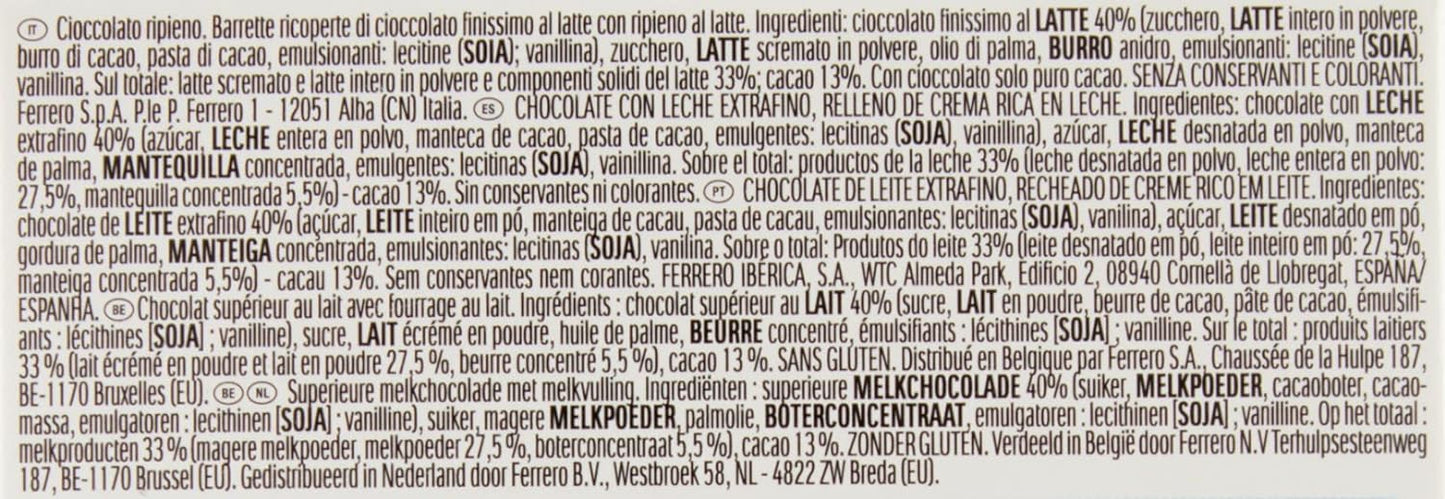 Kinder Maxi, Cioccolato al Latte, 10 Barrette da 21 Gr