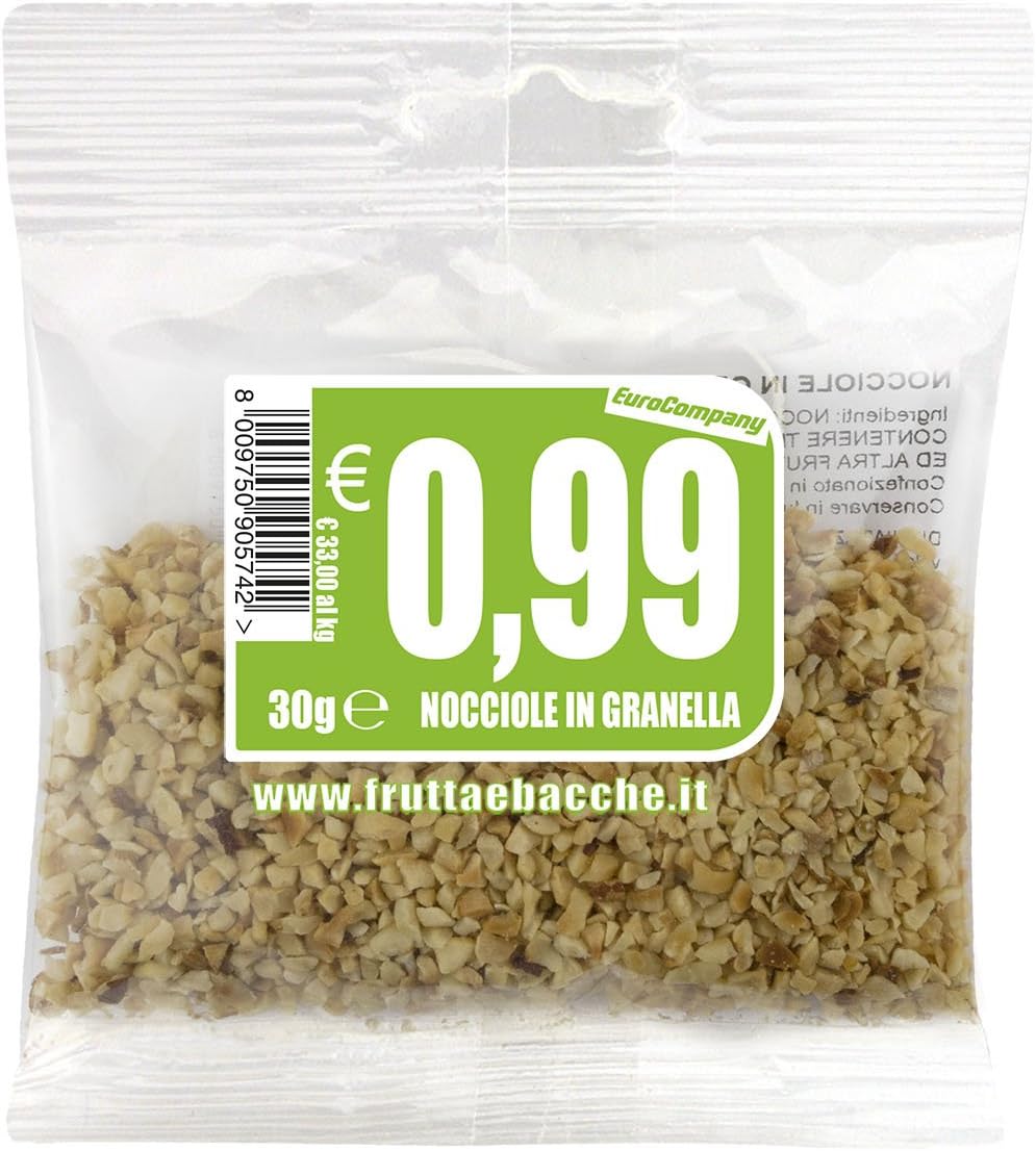EuroCompany Nocciole Granella - 30 gr - [confezione da 9]