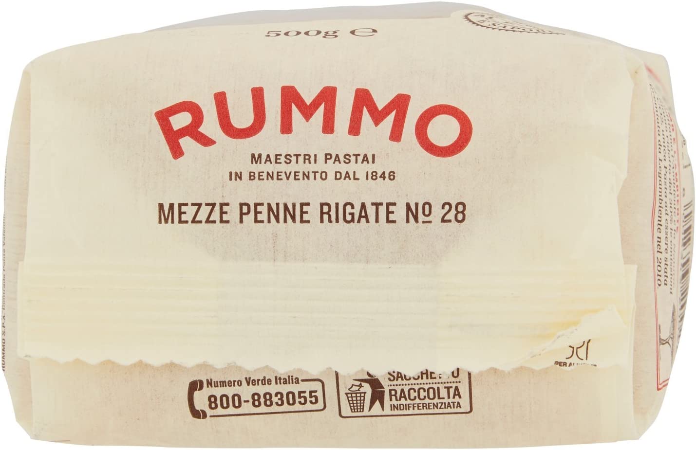 Rummo Mezze Penne Rigate, 500g