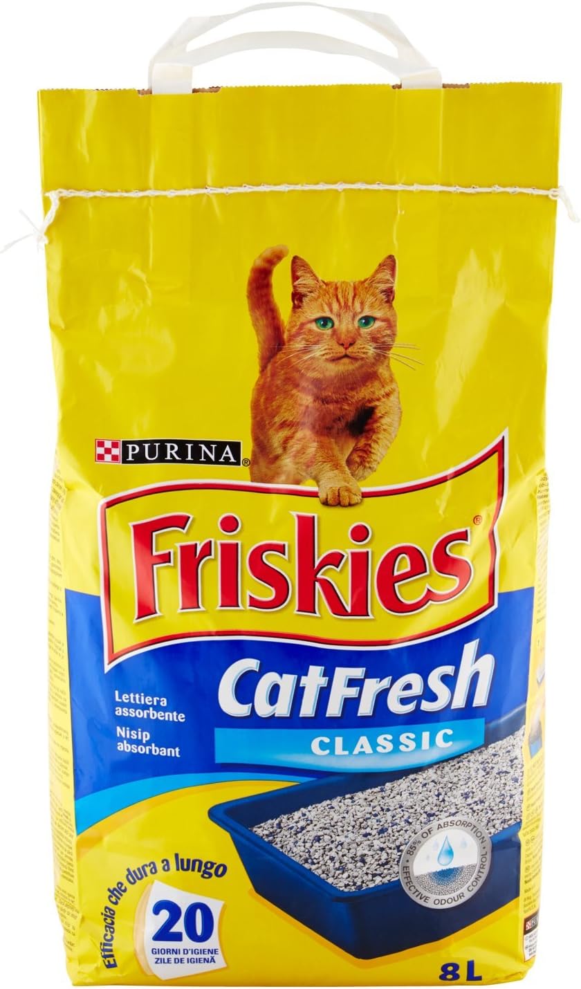 Purina Friskies Lettiera gatto Cat Fresh Classic, 1 Confezioni da 5 kg (8l)