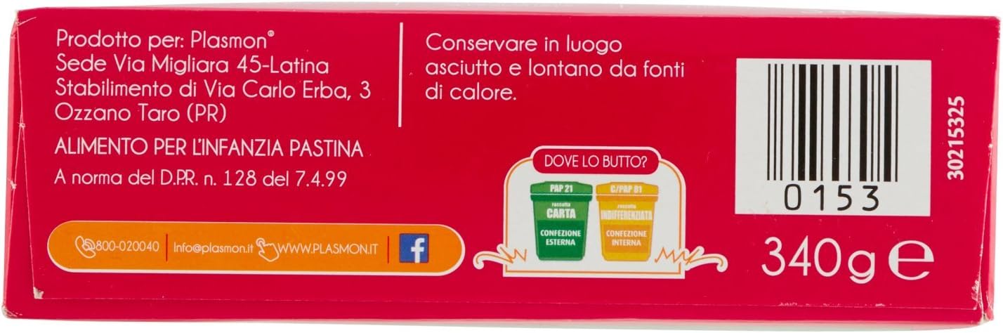 Plasmon Pastina Astrini, 12 x 340 g