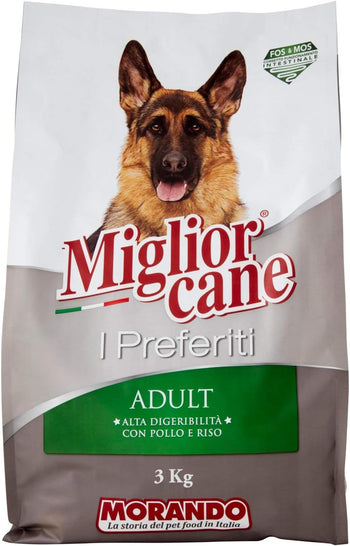 Migliorcane - Alimento Completo Per Cani Adulti, Con Pollo E Riso - 3000 G