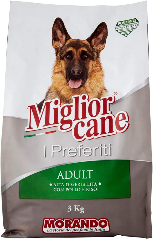 Migliorcane - Alimento Completo Per Cani Adulti, Con Pollo E Riso - 3000 G