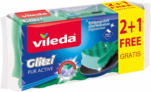 Vileda Ondattiva Milleusi Spugna Abrasiva Antigraffio, 4 Pezzi