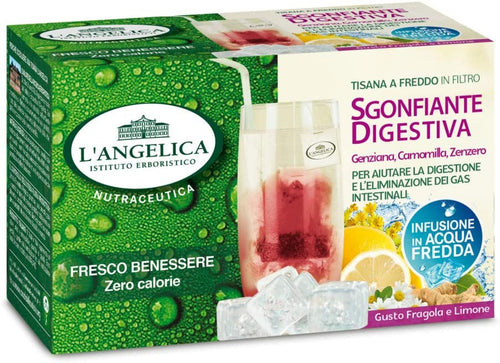 L'Angelica Tisana a Freddo Sgonfiante Digestiva - 15 Filtri [50 gr]
