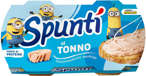 Spuntì Crema Spalmabile al Tonno, Fonte di Proteine, 2 Lattine da 84 gr