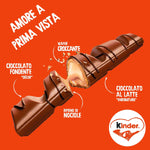 Kinder Bueno, 10 Snack al Cioccolato e Nocciola, un Wafer Ripieno di Crema alle Nocciole Ricoperto di Cioccolato Kinder, 5 Confezioni