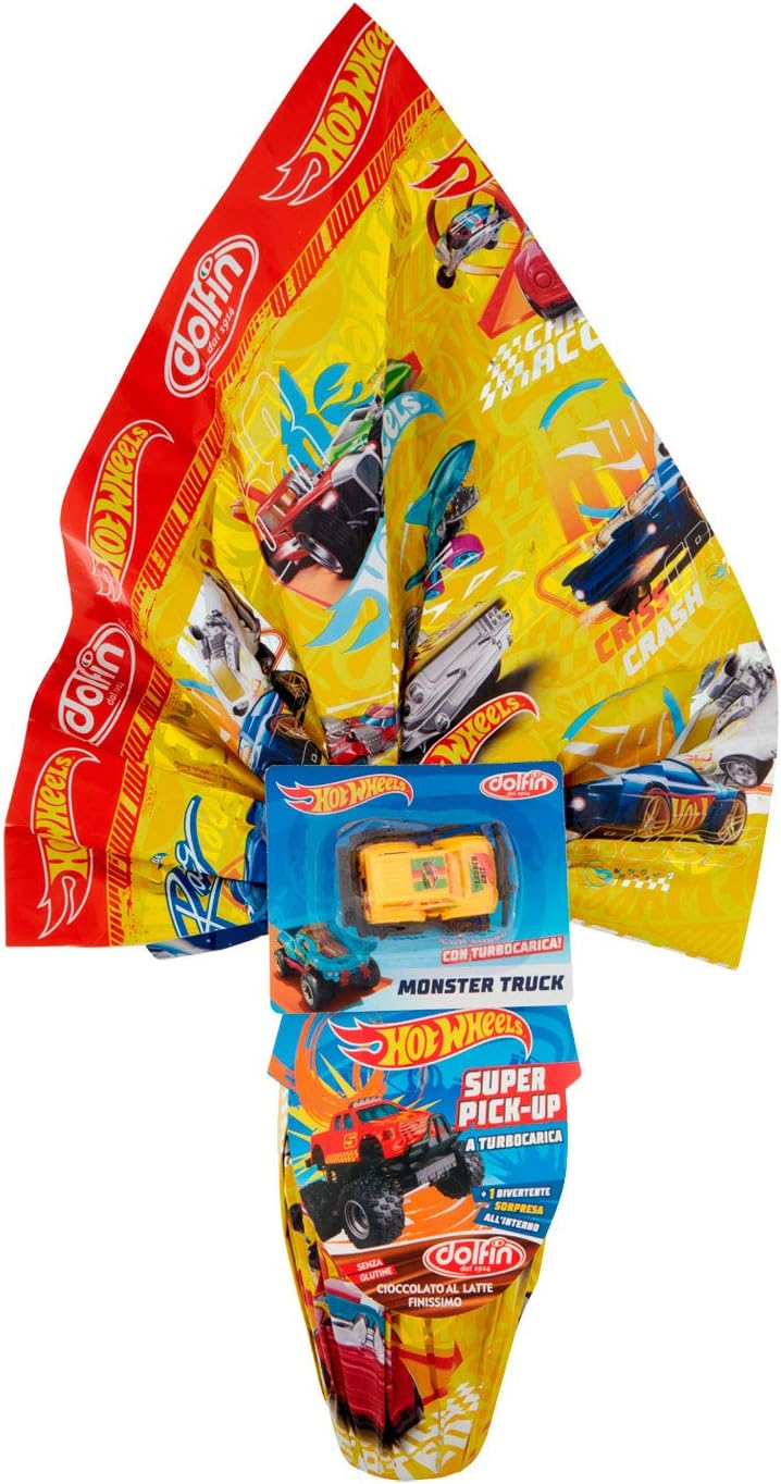 DOLFIN - UOVO AL LATTE HOT WHEELS SORPRESA PICK-UP - 320 GR