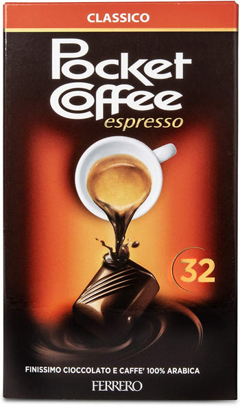 Ferrero Pocket Coffee, Confezione da 32 Praline
