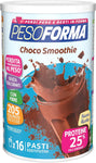 PESOFORMA CHOCO SMOOTHIE, Pasto Sostitutivo per il Controllo del Peso, Smoothie Gustoso che Aiuta a Rimettersi in Forma, Ricco in Proteine e Fibre, Solo 205 Calorie, 16 pasti, 436 gr