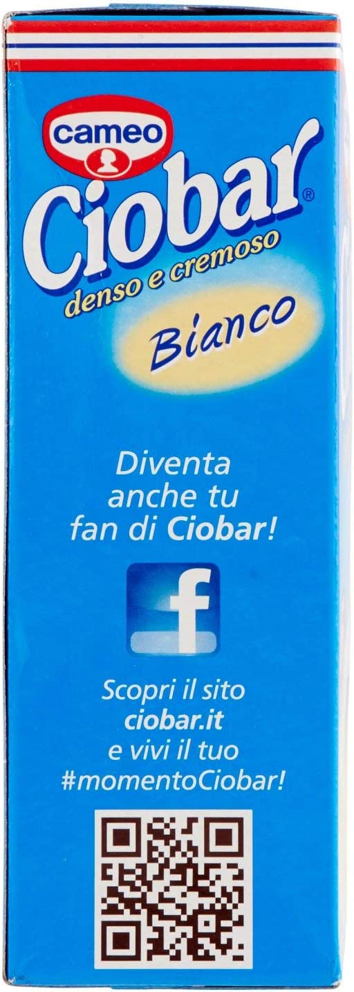 Ciobar - Preparato per bevanda, denso e cremoso, al gusto Cioccolato Bianco - 105 g 5 buste