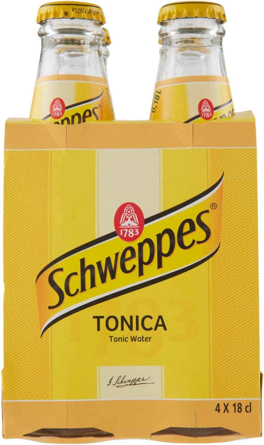 Schweppes - Tonica, Bibita Analcolica Gassata Con Zucchero, 180Ml, 24 pz. [confezione da 4 x 6]