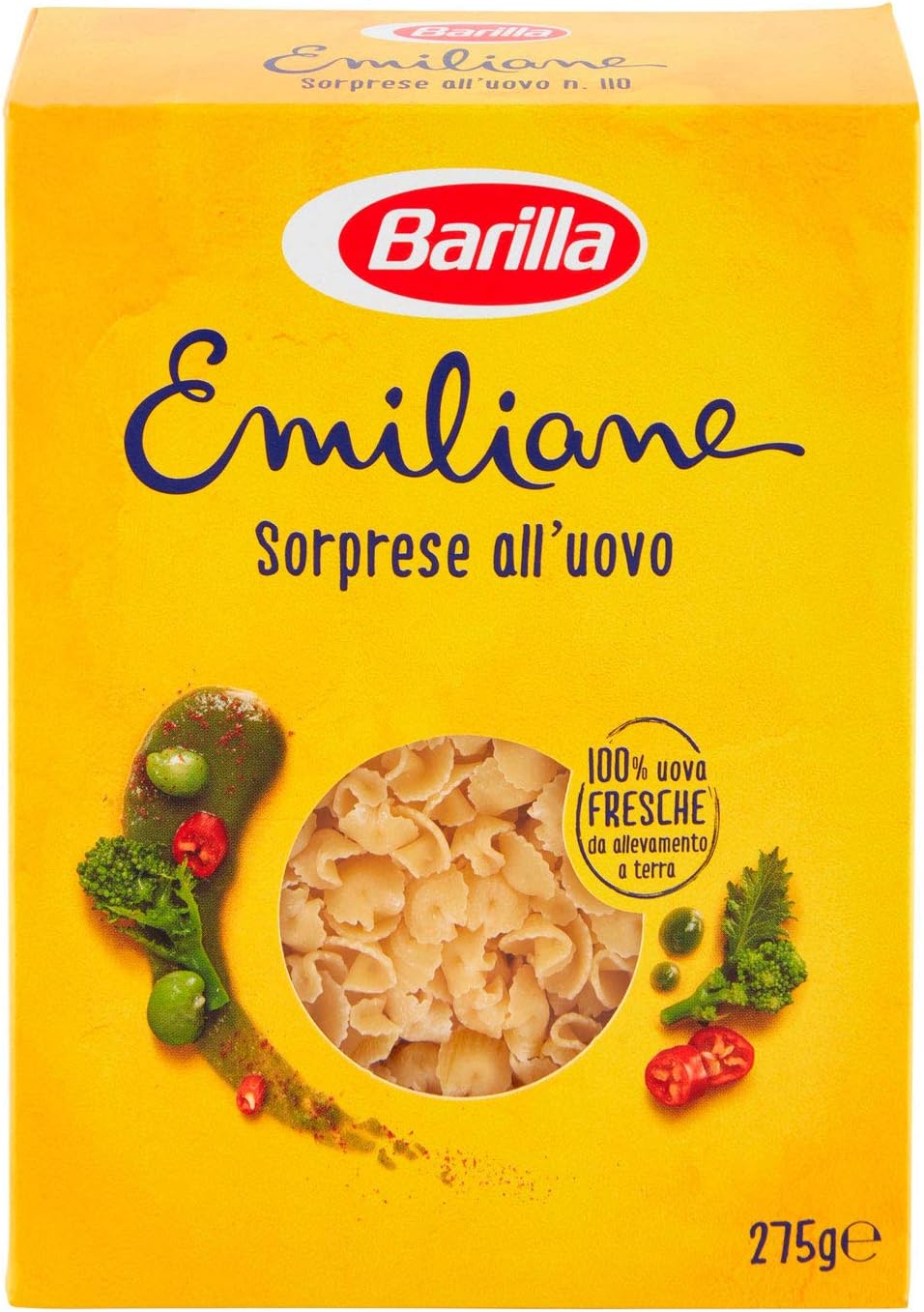 Barilla Le Emiliane Sorprese all'Uovo con Uova Fresche, Pastina per Minestre e Zuppe, 275g