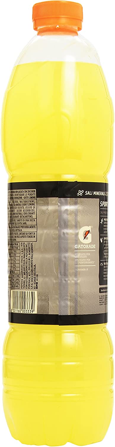 Gatorade - Sport Drink al Limone - 6 bottiglie da 1500 ml [9 l]