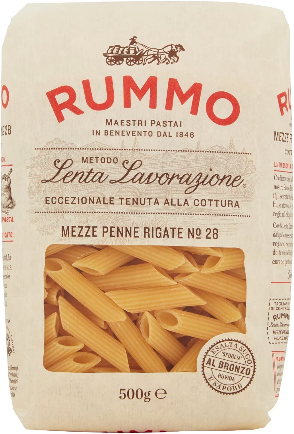 Rummo Mezze Penne Rigate, 500g