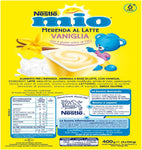 NESTLÉ MIO Merenda al Latte Vaniglia 4 Vasetti da 100 g (400 g)