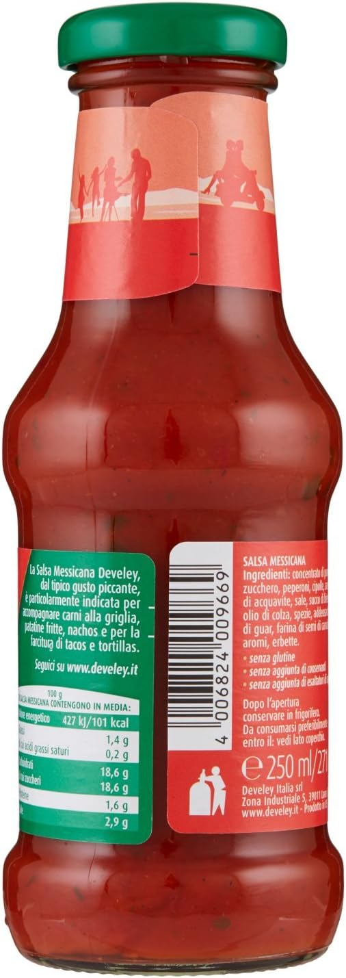 Develey Salsa Messicana Ideale con Nachos, 250ml