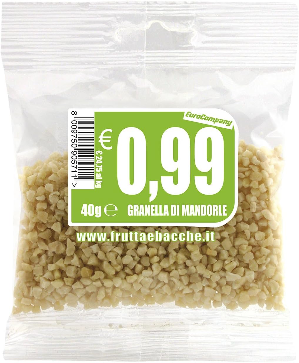 EuroCompany Mandorle Granella - 40 gr - [confezione da 9]