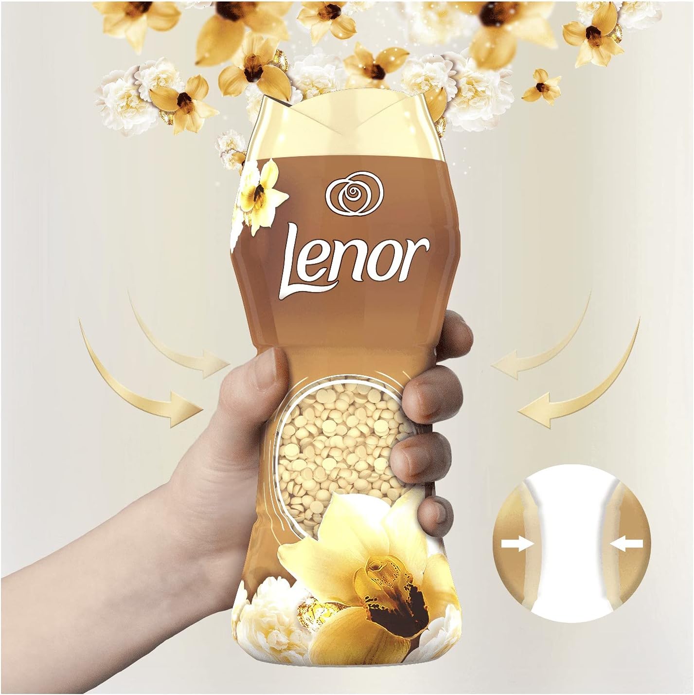 Lenor Profumatore per Bucato, Oro & Fiori di Vaniglia, Pacco da 210g