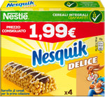 Nesquik Delice Barrette di Cereali con Cioccolato al Latte, 4 x 23g