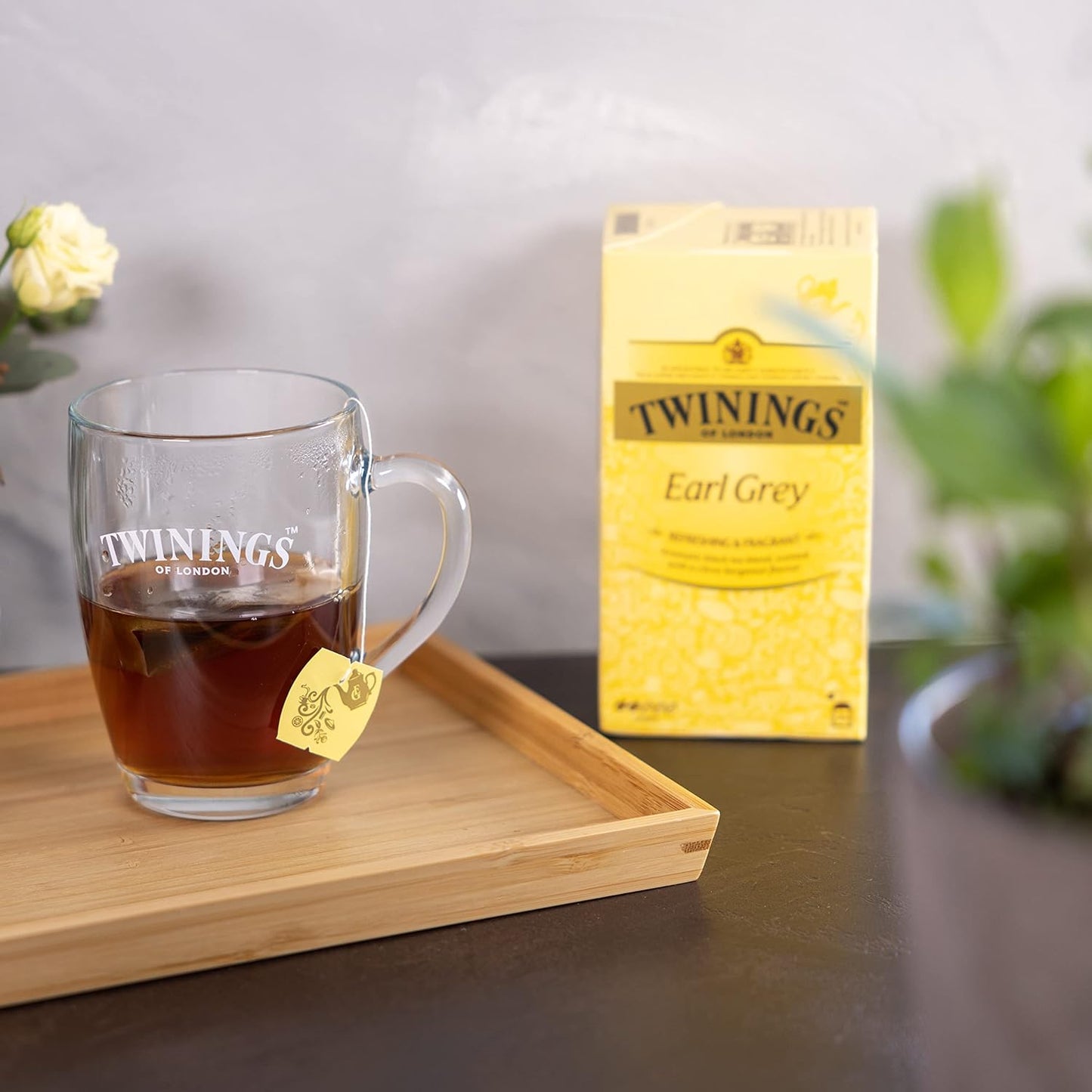 Twinings Earl Grey Tea Classics Sapore di Bergamotto, 25 x 2g