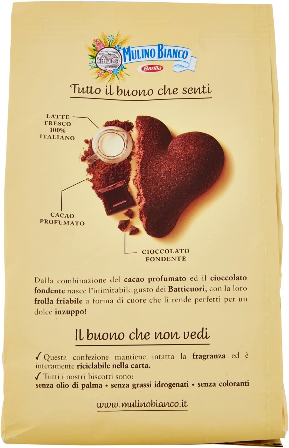 Mulino Bianco - Biscotti Batticuori - 6 confezioni da 350 g [2100 g]