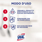 Smac - Gas, Detergente per Piastre e Fornelli, Azione Pulente e Brillantezza, Protegge dall'Annerimento, 500 ml