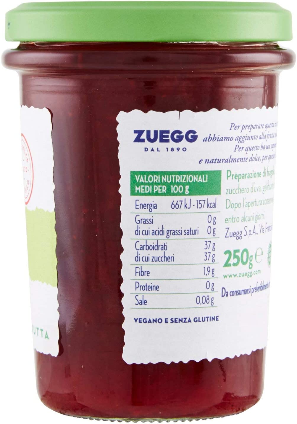 Zuegg Confettura Fragole, 250g