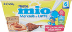 Nestlé Mio - Merenda al Latte Cacao, senza Glutine, da 6 Mesi - 3 confezioni da 4 Vasetti di plastica da 100 g [12 vasetti, 1200 g]