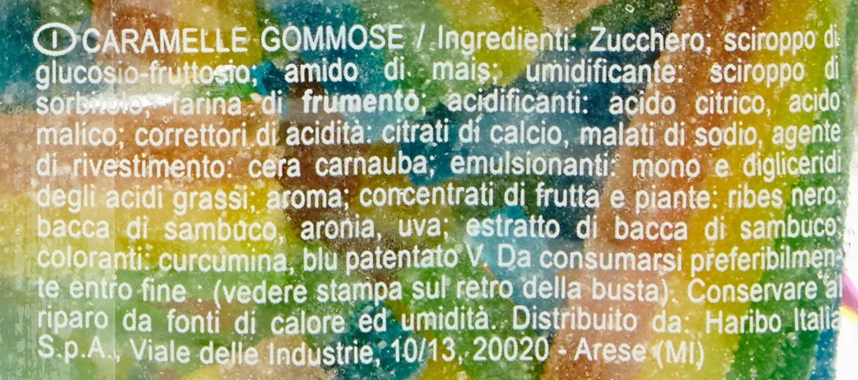 Haribo Caramelli Miami Frizzi, 175g