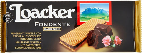 Loacker Fragranti Wafers con Crema al Cioccolato Fondente Extra, 150g