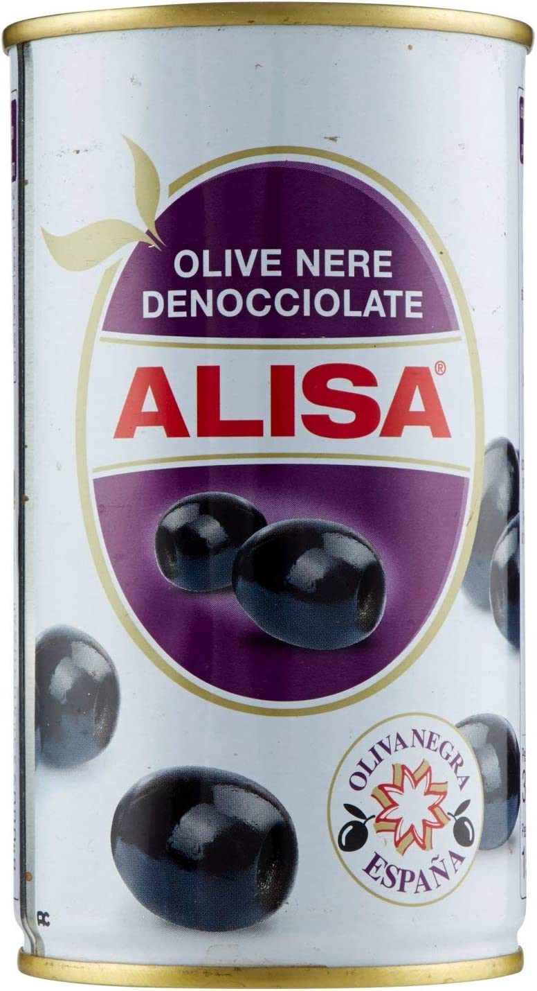 Alisa Olive Nere Denocciolate in Salamoia, 340g