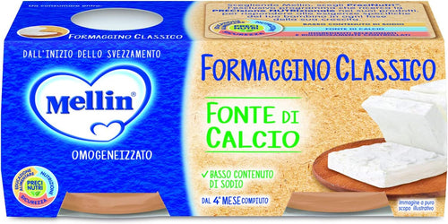 Mellin Omogeneizzato Formaggino 2 x 80 gr