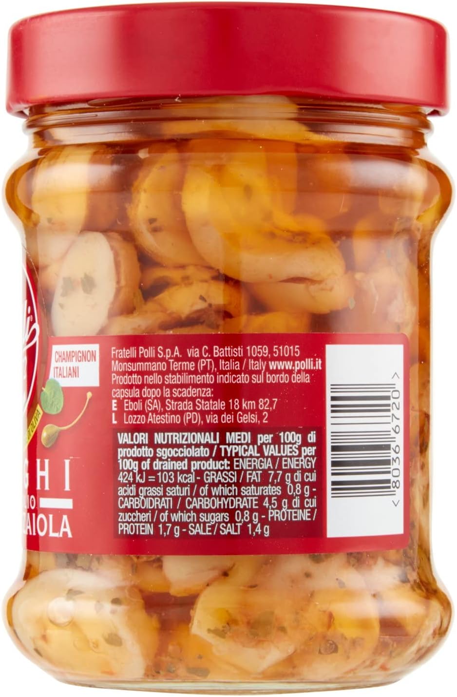Polli Funghi Alla Pizzaiola, 285g