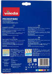 Vileda Microfibre Plus Asciugapiatti, Panno per Stoviglie, per Calcare, in Microfibra, Lavabili in Lavatrice, 55 x 40 cm, 2 Panni