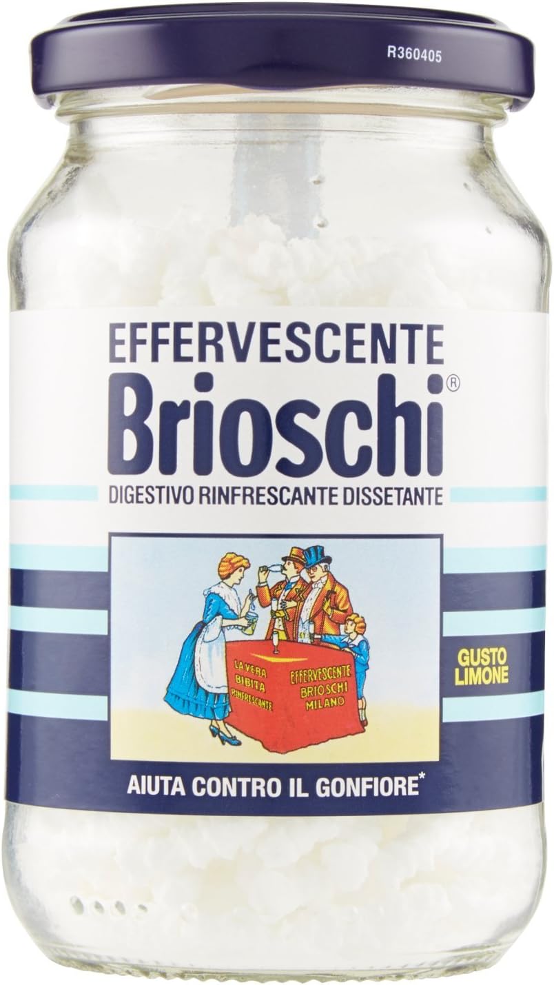 Brioschi - Effervencente, Digestivo Rinfrescante Dissetante al Gusto Limone - 100 g