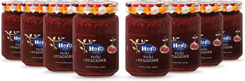 Hero Confettura Fichi di Stagione, 8 vasetti da 350 gr, marmellata e confettura extra con frutta raccolta nell'ultima stagione, frutta di alta qualità, metodo tradizionale