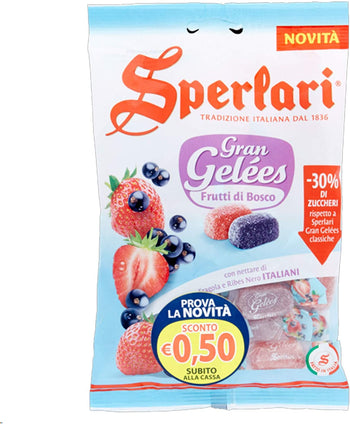 Sperlari 156459 Caramelle Gran Gelees, Frutti di Bosco, 150 gr