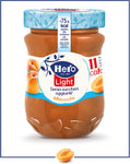 Hero Light Confettura di Albicocche light, 8 vasetti da 280 gr, marmellata e confettura extra, frutta di alta qualità, senza conservanti e senza coloranti, pochissime calorie per porzione