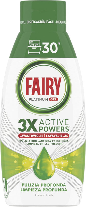 Fairy Detersivo Lavastoviglie Gel Liquido, 30 Lavaggi