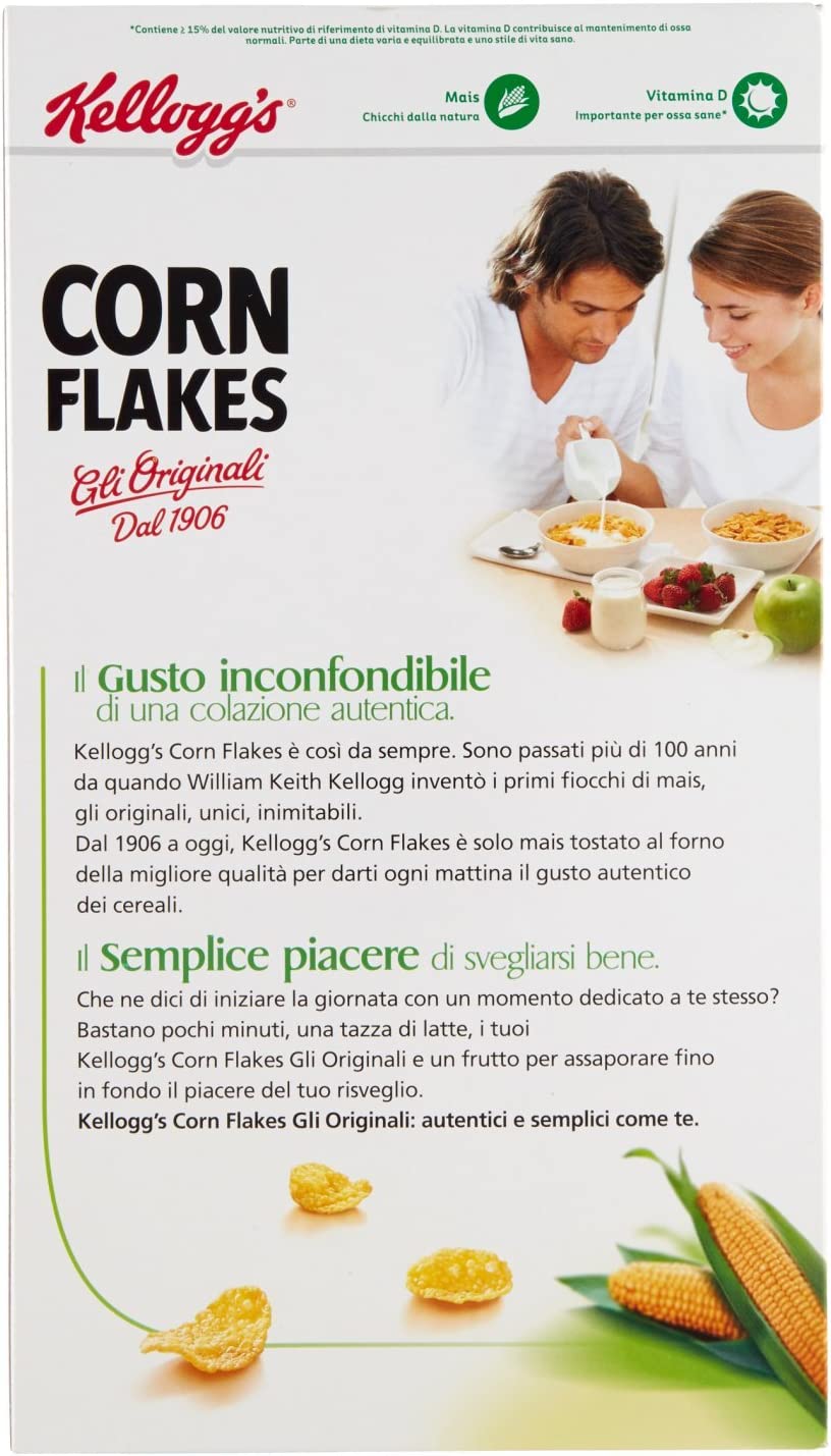 Kellogg'S - Corn Flakes, Gli Originali, 500 G