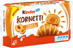 Kinder Kornetti Pesca Albiccocca, Merendine, 6 pezzi da 42 gr