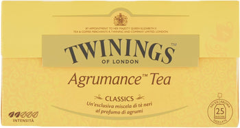 Twinings, Agrumance Tea, Tè Nero Aromatizzato agli Agrumi, Sapore Fresco e Appagante, Infusi e Tisane, 3 Confezioni da 25 Filtri