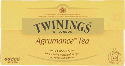 Twinings, Agrumance Tea, Tè Nero Aromatizzato agli Agrumi, Sapore Fresco e Appagante, Infusi e Tisane, 3 Confezioni da 25 Filtri