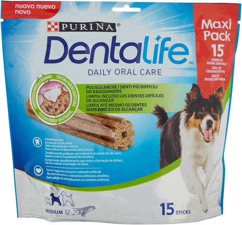 PURINA Dentalife Multipack Cane Snack per l'Igiene Orale, Taglia Medium, 345 g