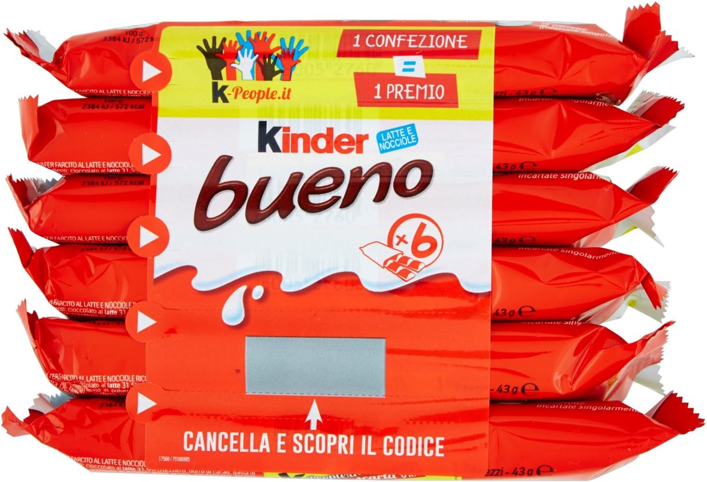 Kinder Bueno T.6 - 258 gr